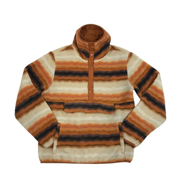 BILLABONG A/Div Switchback T Snap Fleece Pullover Women L Outdoor Travel Casual - Picture 3 of 12